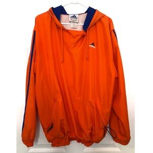 VINTAGE ADIDAS ORANGE PULLOVER JACKET